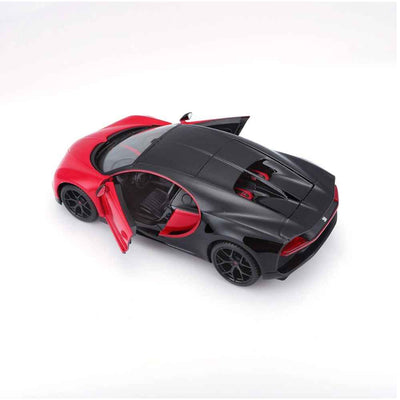 Maisto Bugatti Chiron Sport 1:24 Scale Model - Red and Black Mix - 2