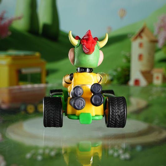 Bowser Mario Kart Racer Figurine