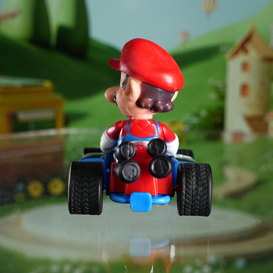 Mario Kart Action Figure with Racing Kar