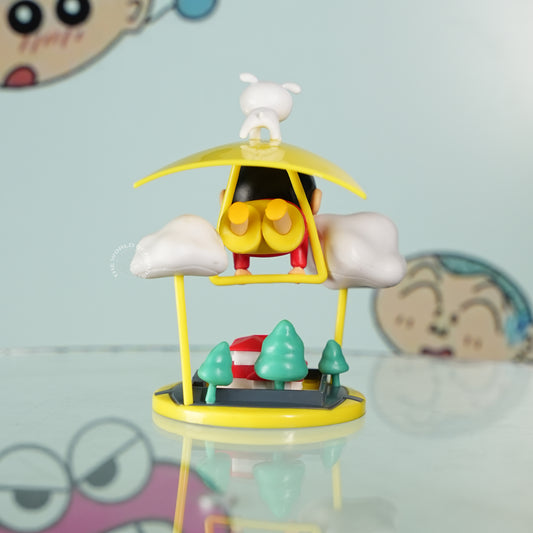 Shinchan & Shiro Cloud Swing Showpiece
