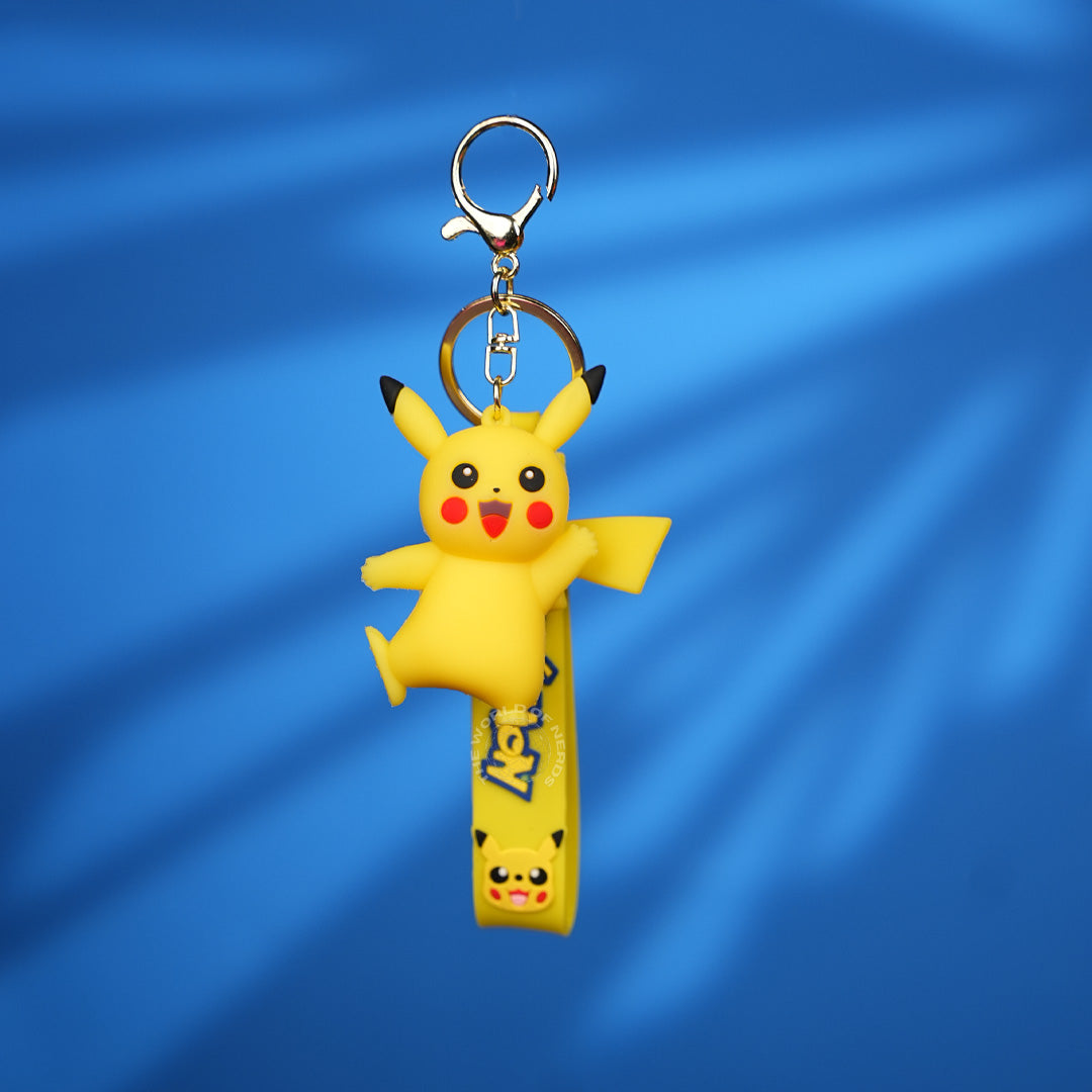 Pikachu Happy Pose Pokémon Strap Keychain