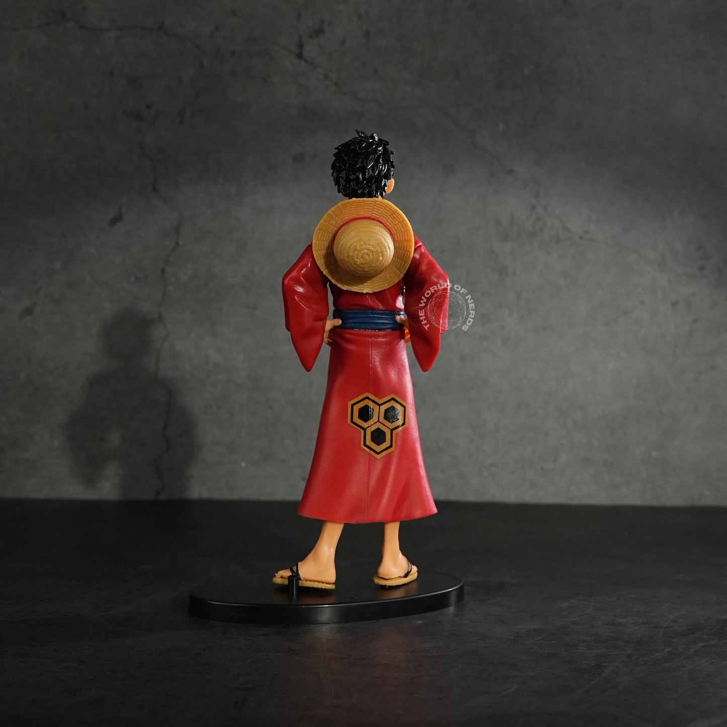 Straw Hat Luffy Ready for Battle in Traditional Robe