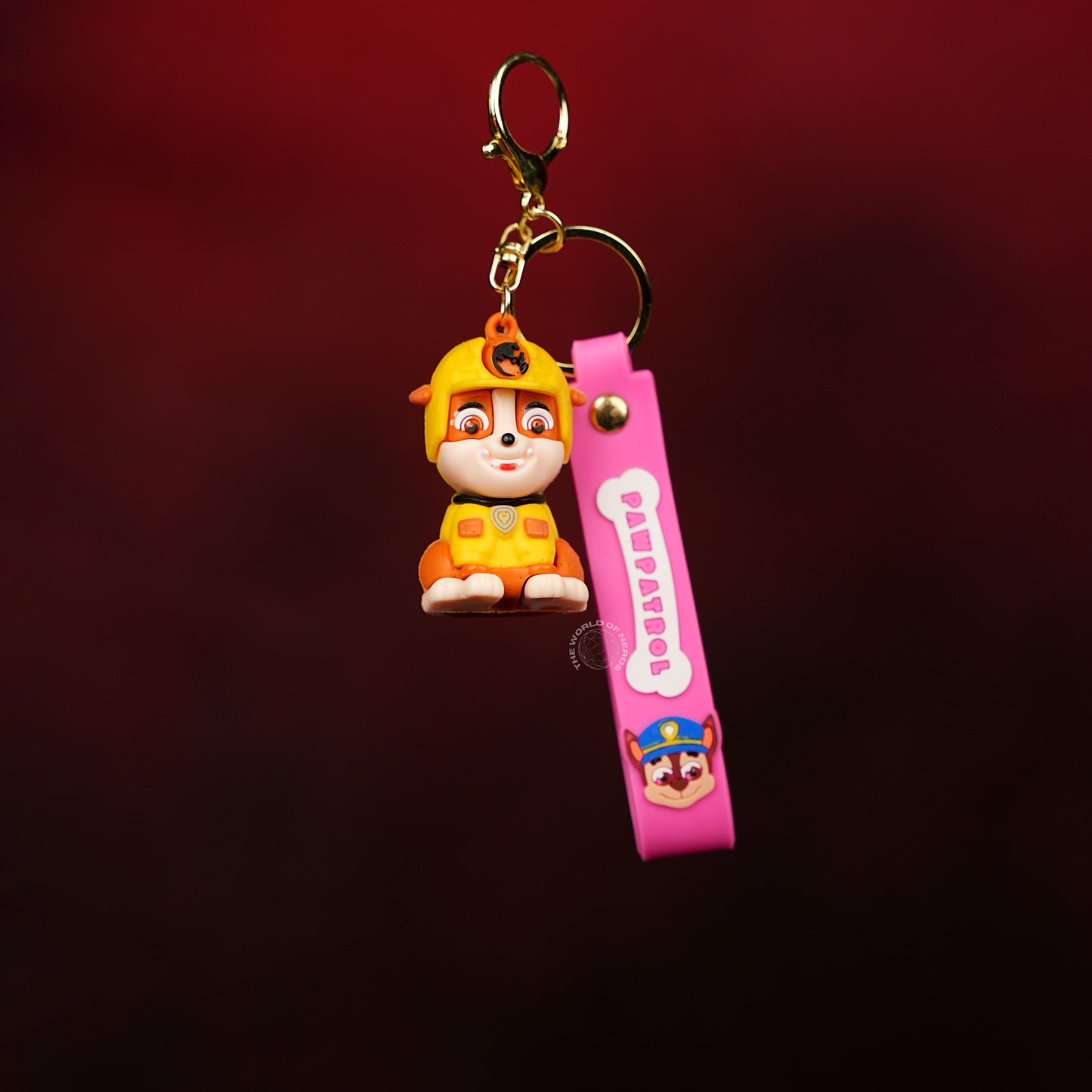 Rubble Paw Patrol Construction Pup Keychain