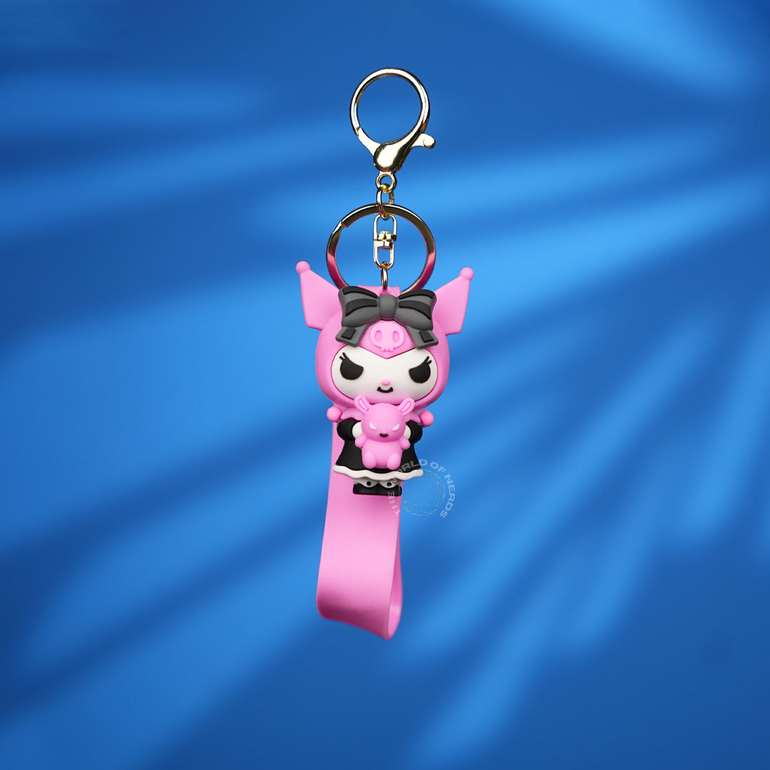Kuromi Cute Cartoon Strap Keychain