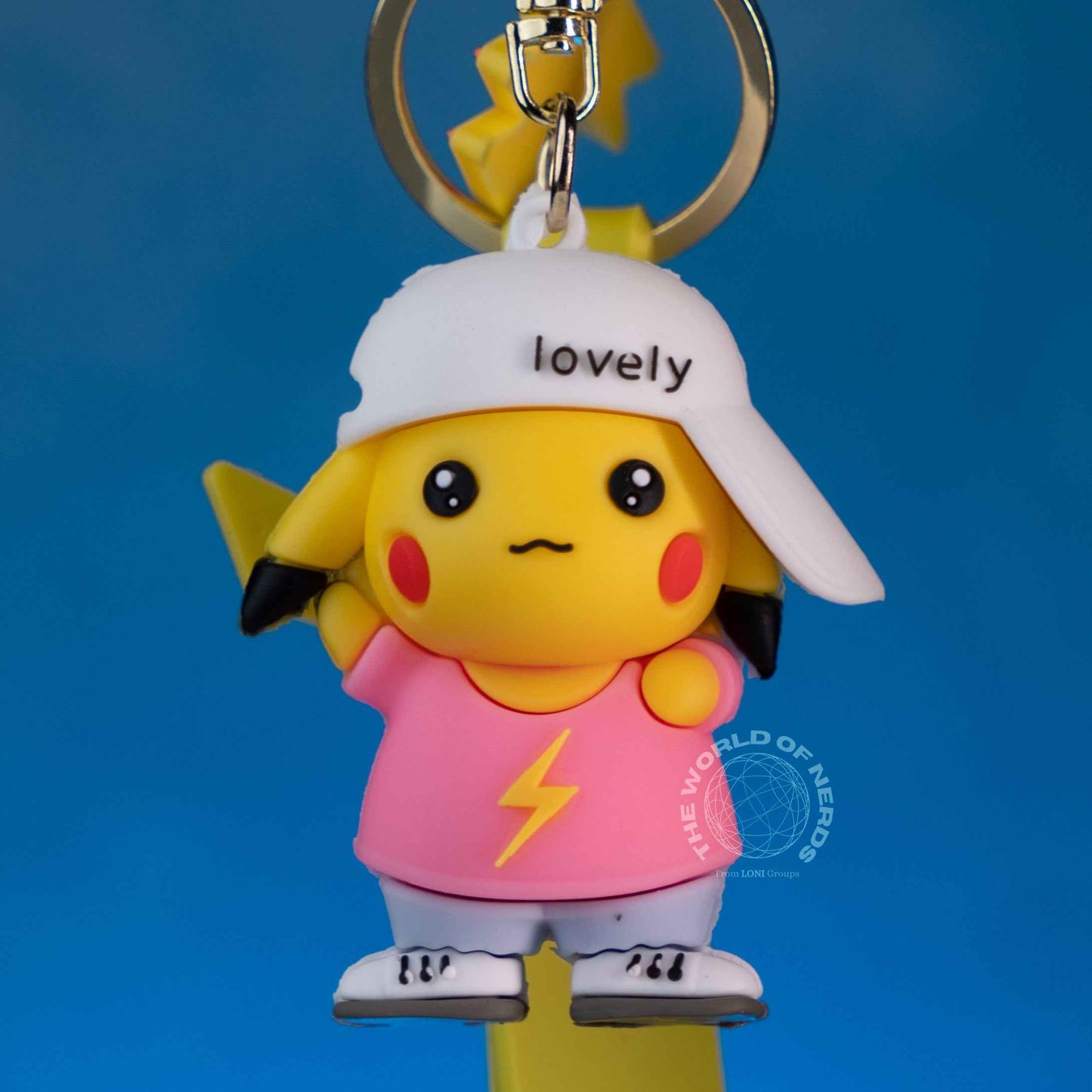 Pokemon Pikachu Keychain with Baseball Cap