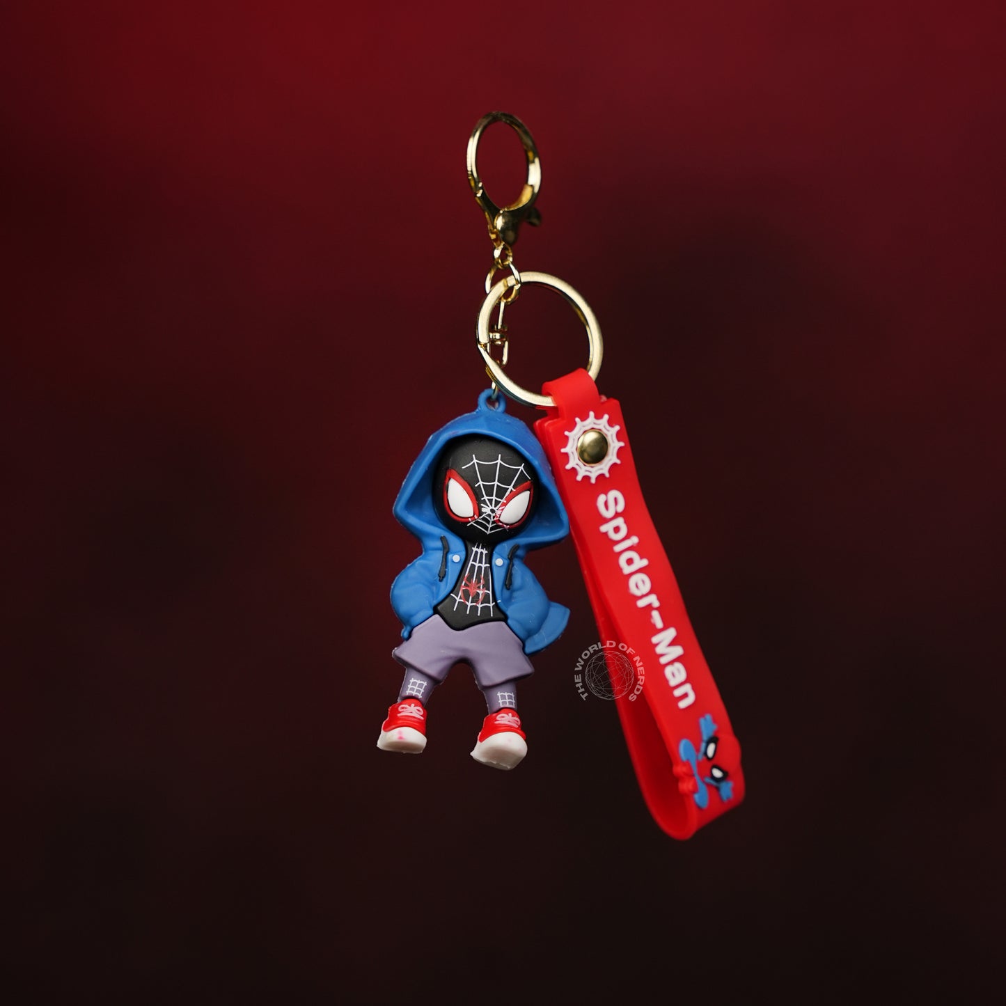Spider-Man Blue Hoodie Keychain