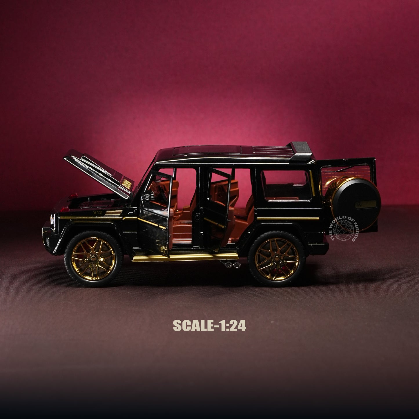Luxury on Wheels: Black Mercedes-Benz G-Class Scale Car
