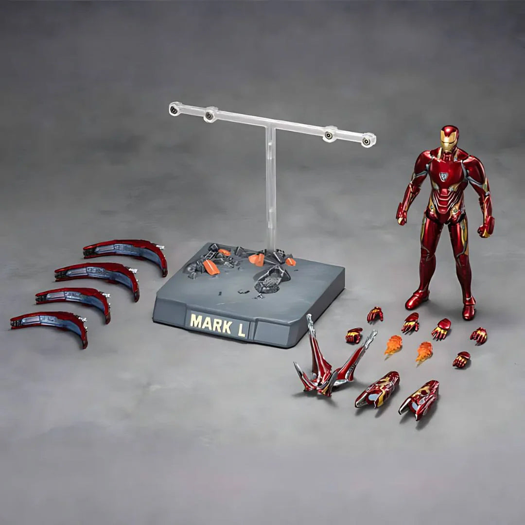 Iron Man Mark L Figure – ZD Toys Premium Nano-Tech Edition with Weapon Set - The World Of Nerds