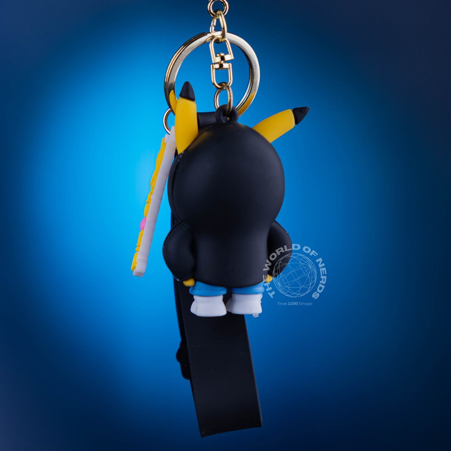 PIKACHU WITH BLACK COAT KEYCHAIN