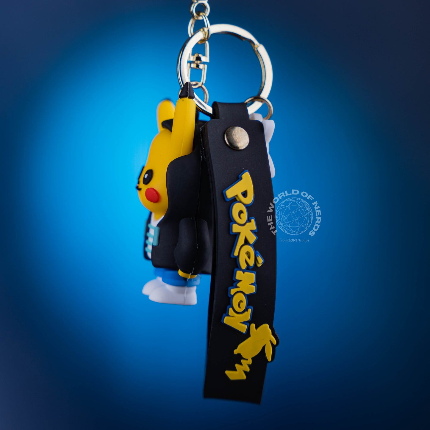 PIKACHU WITH BLACK COAT KEYCHAIN