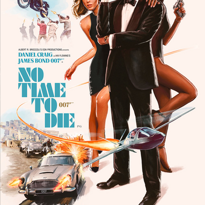 007 No Time To Die Art Poster A3+ Size - 2