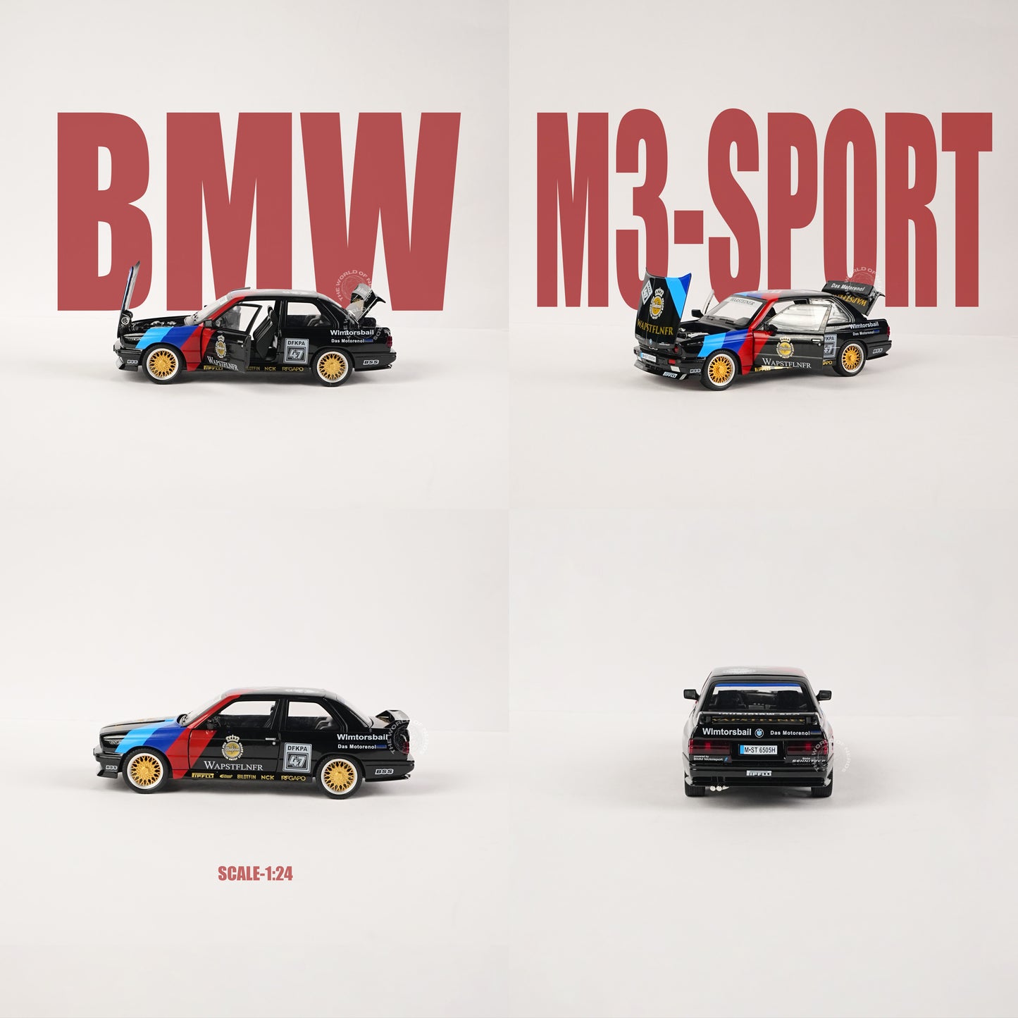 BMW E30 M3 DTM Die-Cast Model with Race Livery