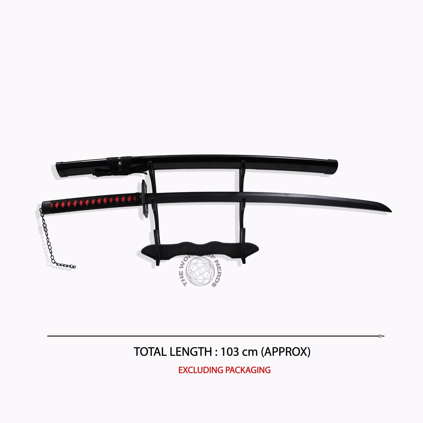 Ichigo Kurosaki Wooden Katana Square Handle – Bleach Anime Sword