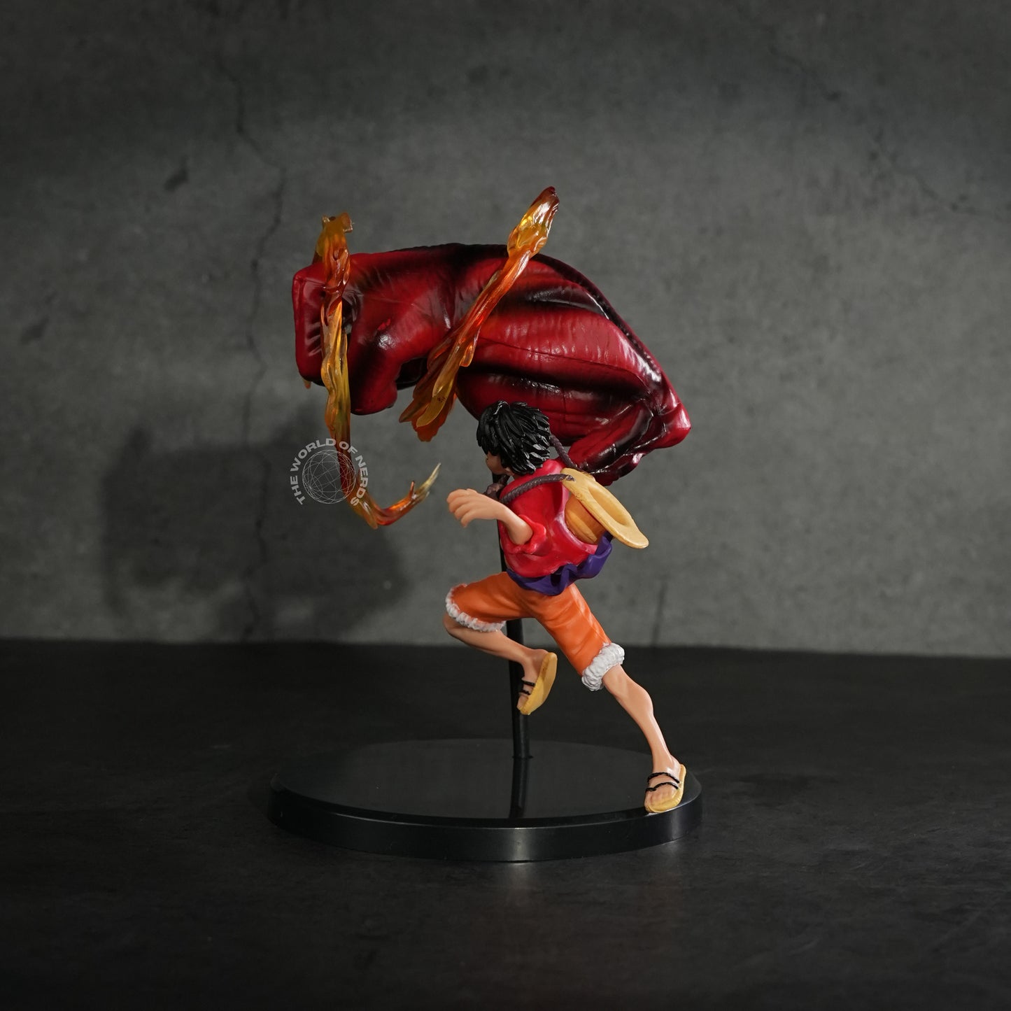One Piece Luffy Statue with Red Giant Punch Figure