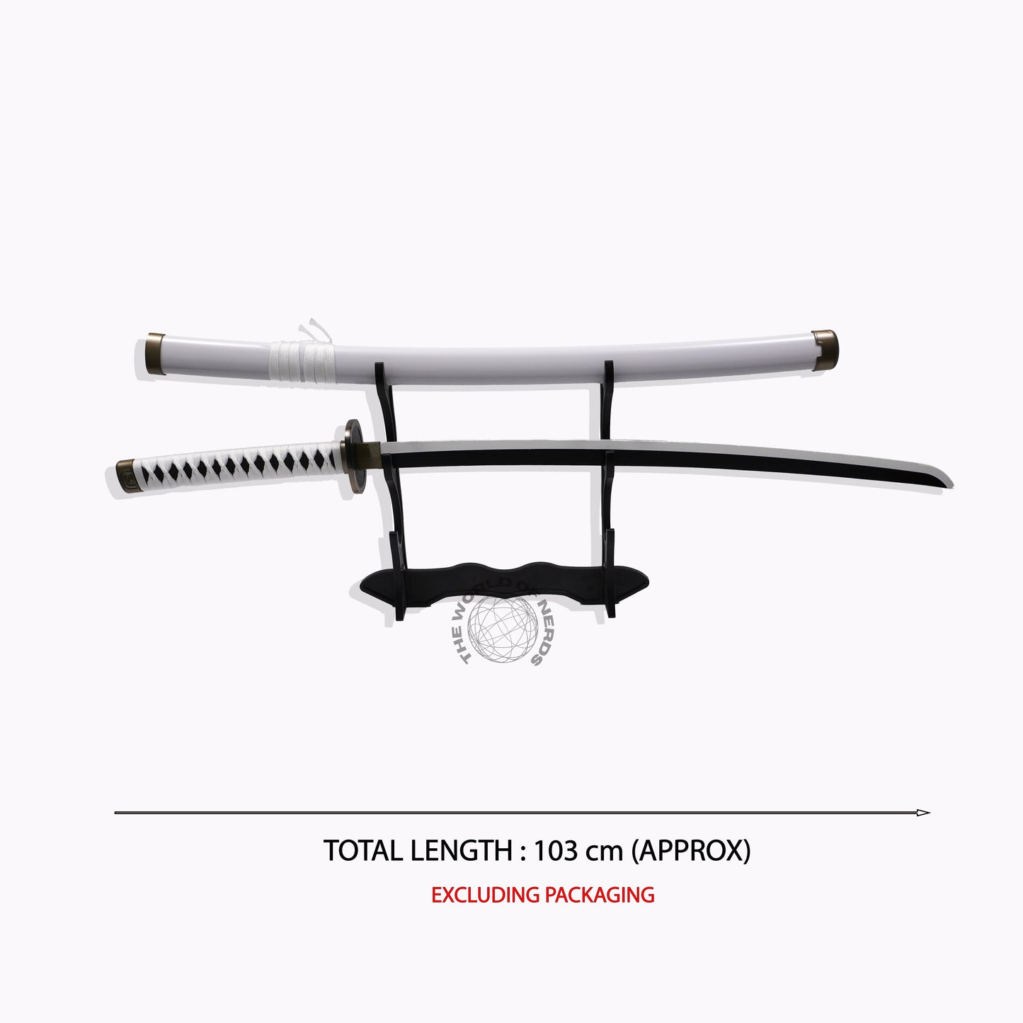 Zoro White Wado Ichimonji Wooden Katana – One Piece Anime Sword