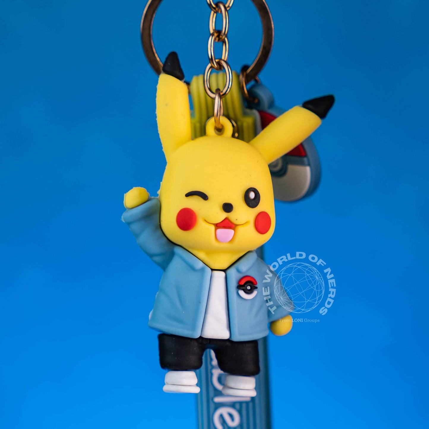 Pokemon Pikachu Keychain - Cute and Collectible Charm in Jacket