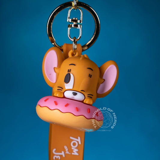 JERRY INSIDE DOUGHNUT KEYCHAIN