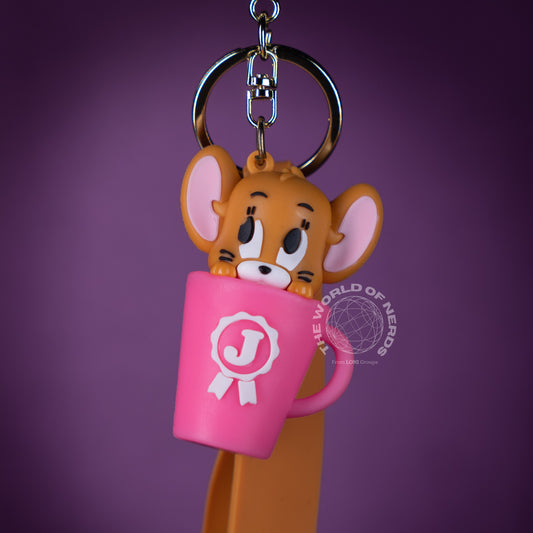 JERRY INSIDE CUP KEYCHAIN