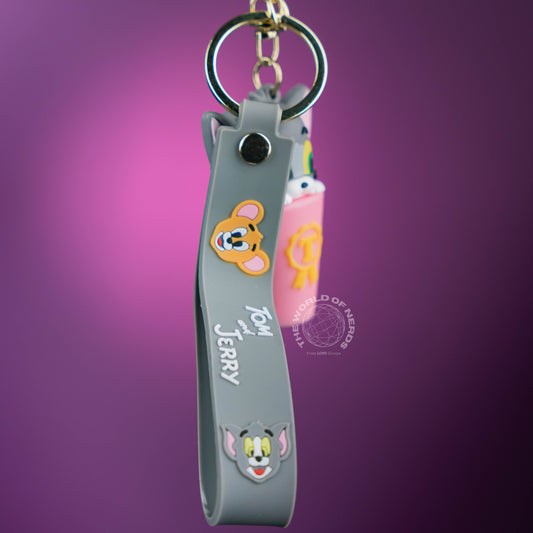 TOM INSIDE PINK CUP KEYCHAIN