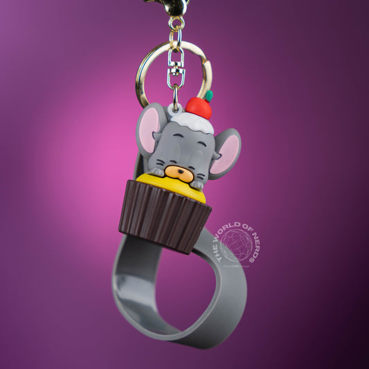 JERRY INSIDE CUPCAKE KEYCHAIN