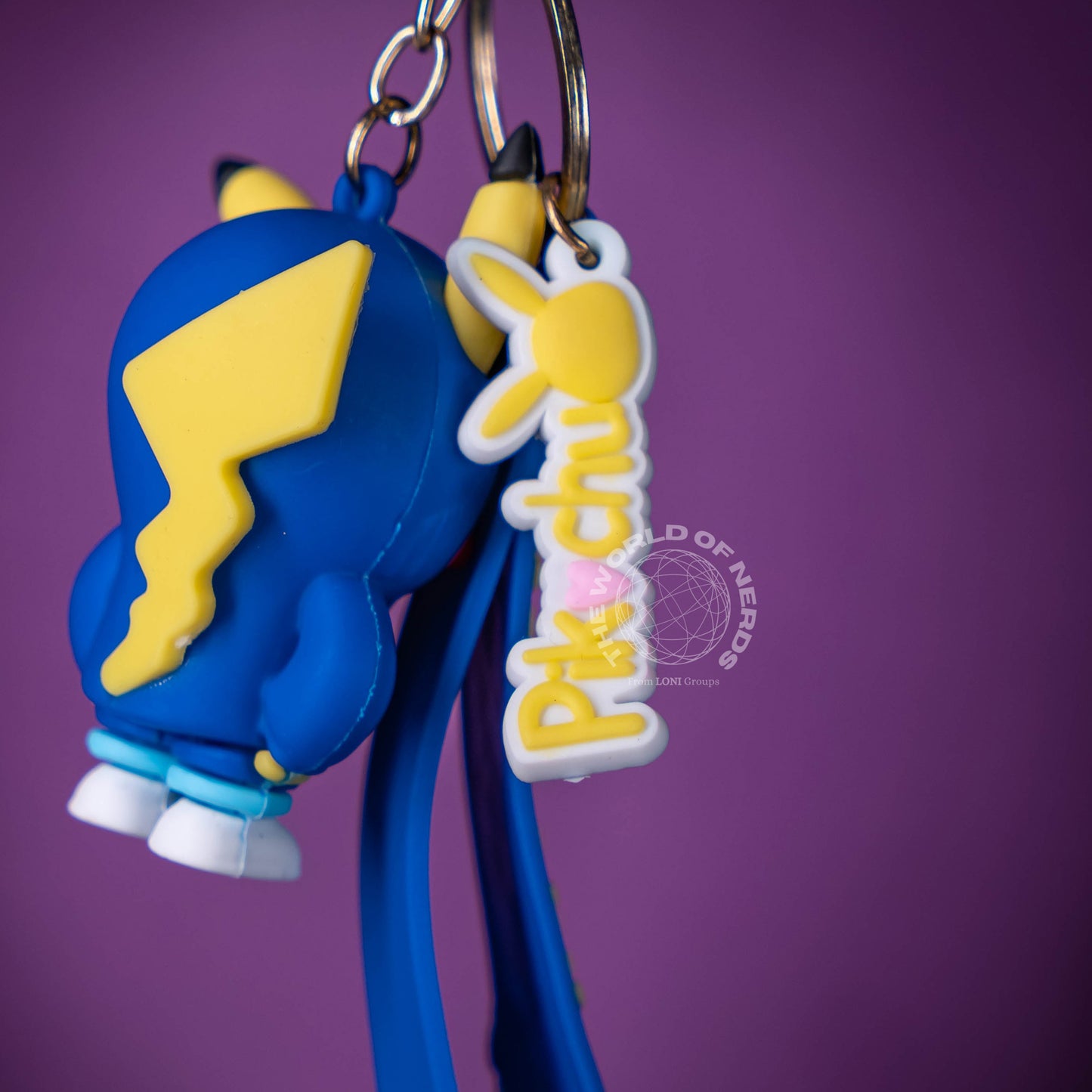 PIKACHU IN BLUE COAT KEYCHAIN
