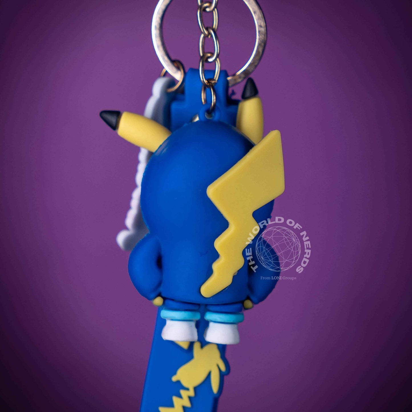 Pikachu Blue Coat Keychain - Adorable Accessory for Pokemon Fans