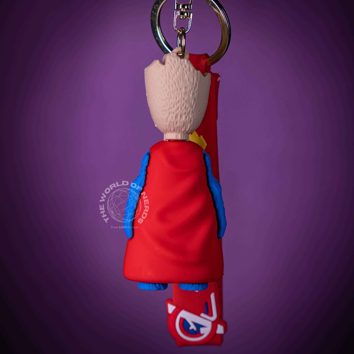 Groot Superman Keychain - Unique Marvel-Inspired Accessory for Fans