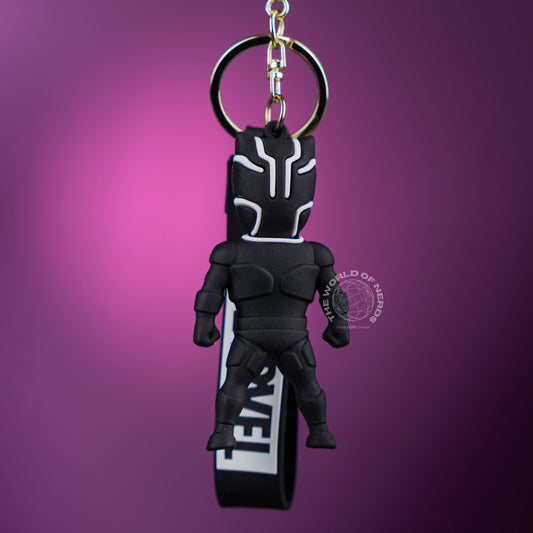 Black Panther Inspired Superhero Keychain