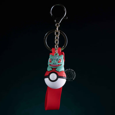 Bulbasaur Pokeball Keychain - Cute Pokémon Accessory