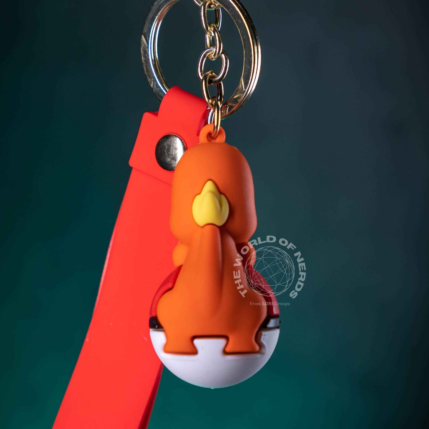 Charmander Pokeball Keychain - Collectible Pokémon Accessory