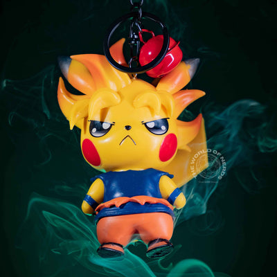 Pikachu Goku Keychain - Unique Anime Collectible Accessory - 2