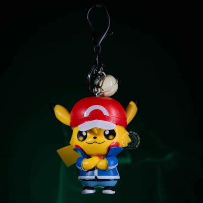Pikachu Ash Keychain - Perfect Accessory for Pokémon Fans