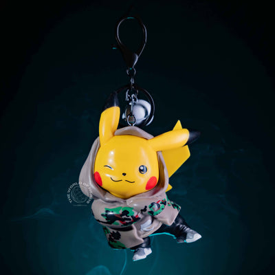 Pikachu Hoody Keychain - Adorable Pokémon Accessory