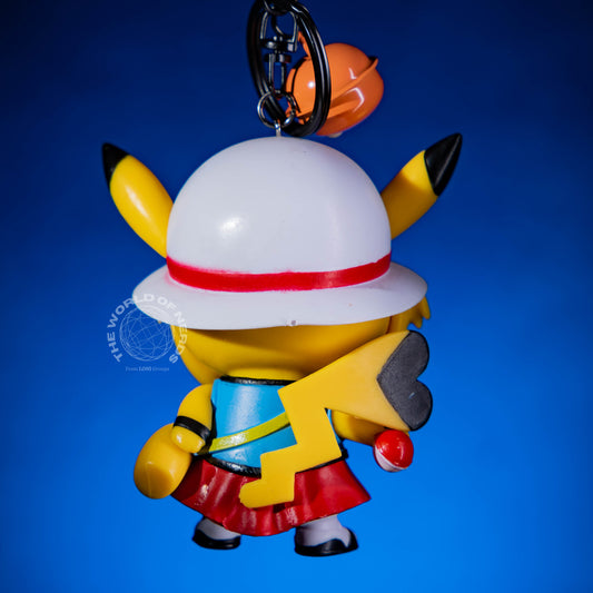 PIKACHU AS LEAF KEYCHAIN