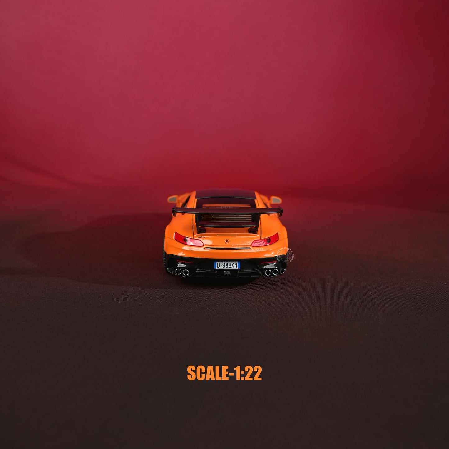 Mercedes-AMG GT R Orange Model Car - 1:22 Scale Diecast