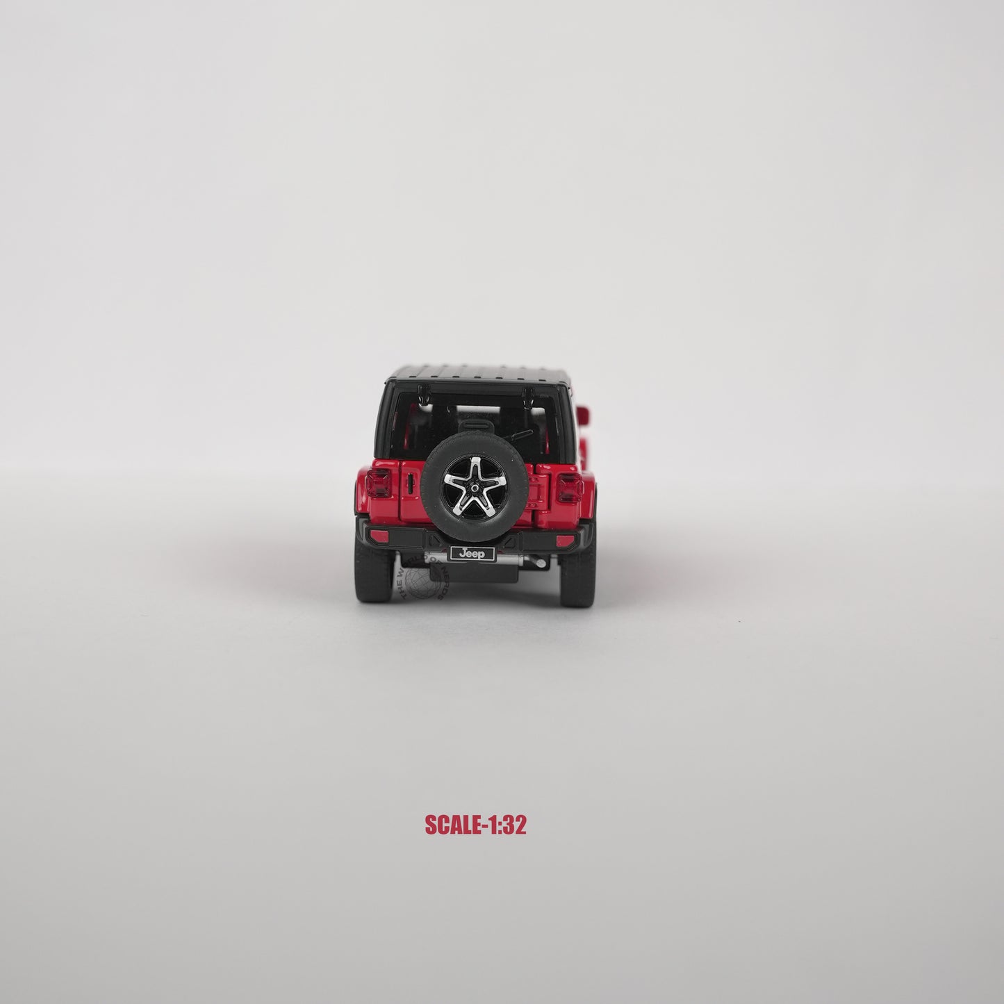 Jeep Wrangler Rubicon Red Model Car - 1:32 Scale Diecast