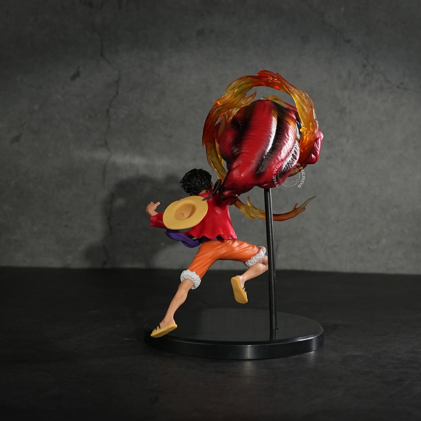 One Piece Luffy Statue with Red Giant Punch Figure