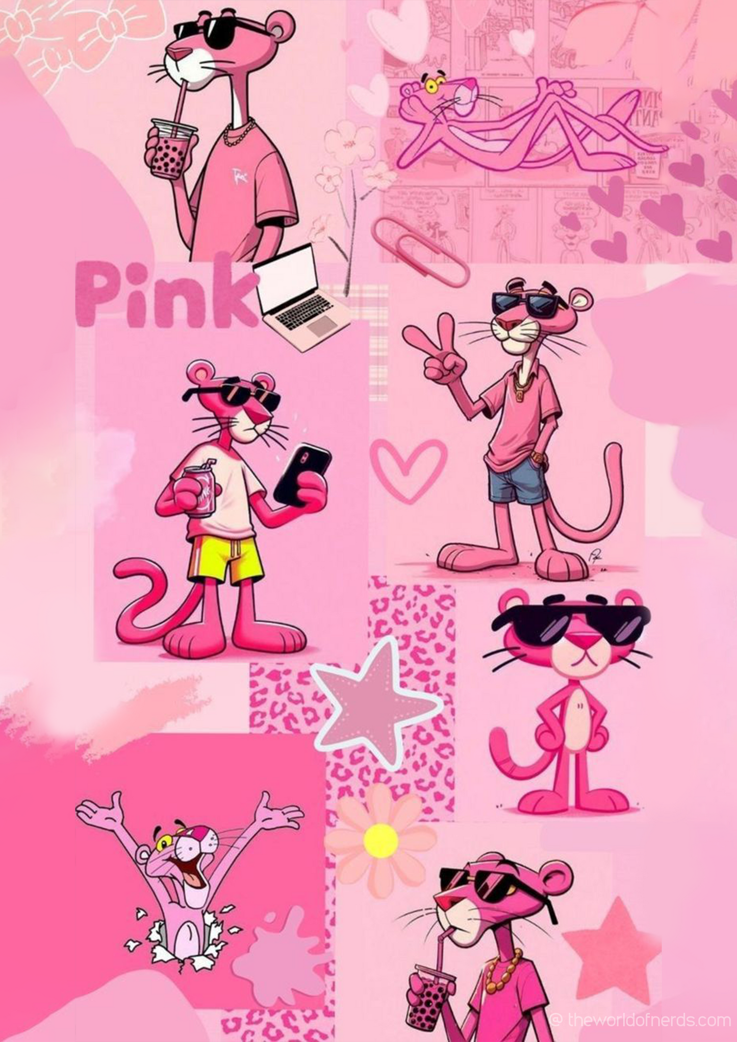 Pink Panther A3+ HD Wall Poster - The World Of Nerds