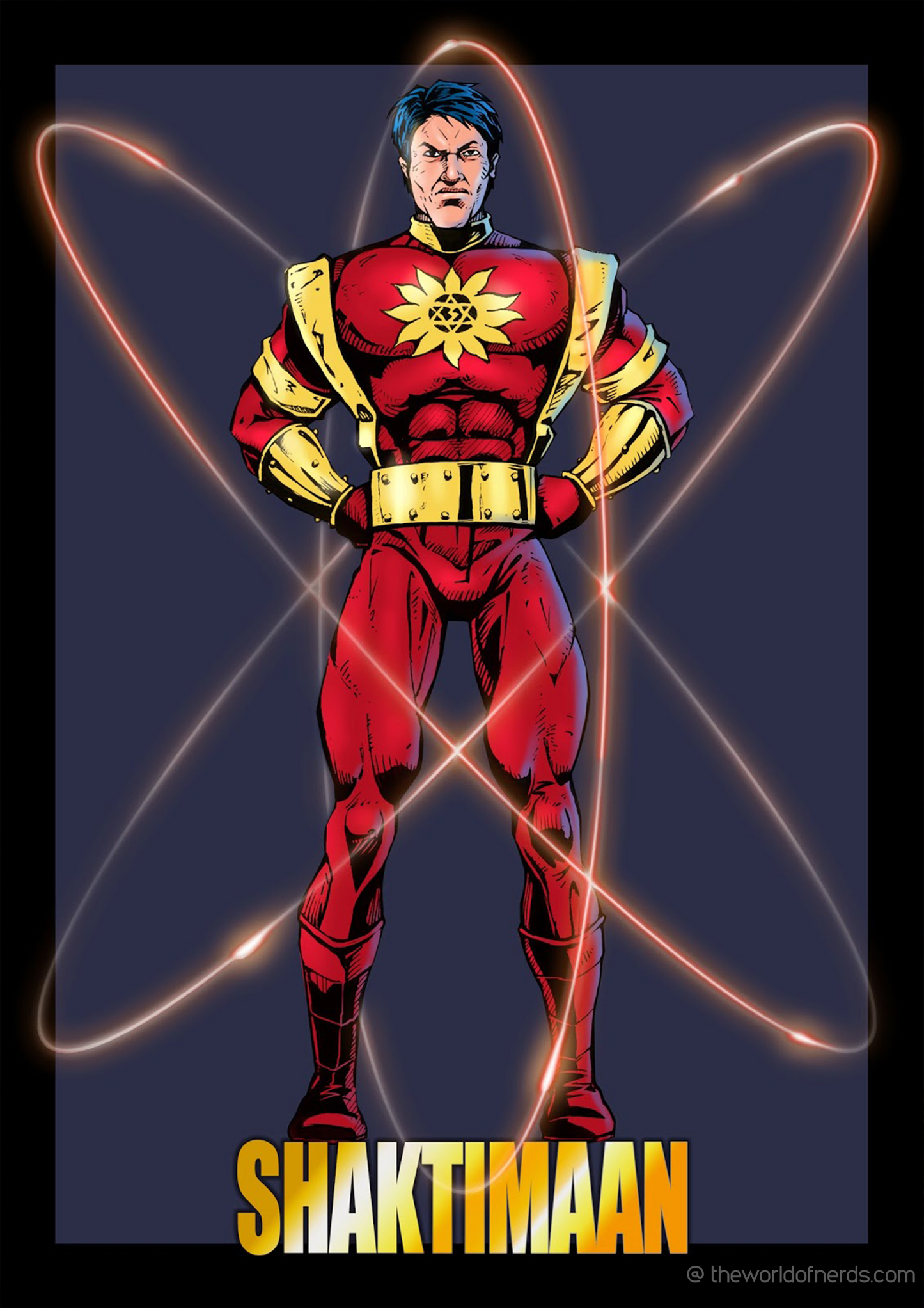 Shaktimaan A3+ HD Superhero Wall Poster - The World Of Nerds