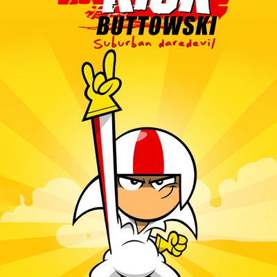 Extreme Stunt Cartoon Hero A3 HD Wall Poster - 2