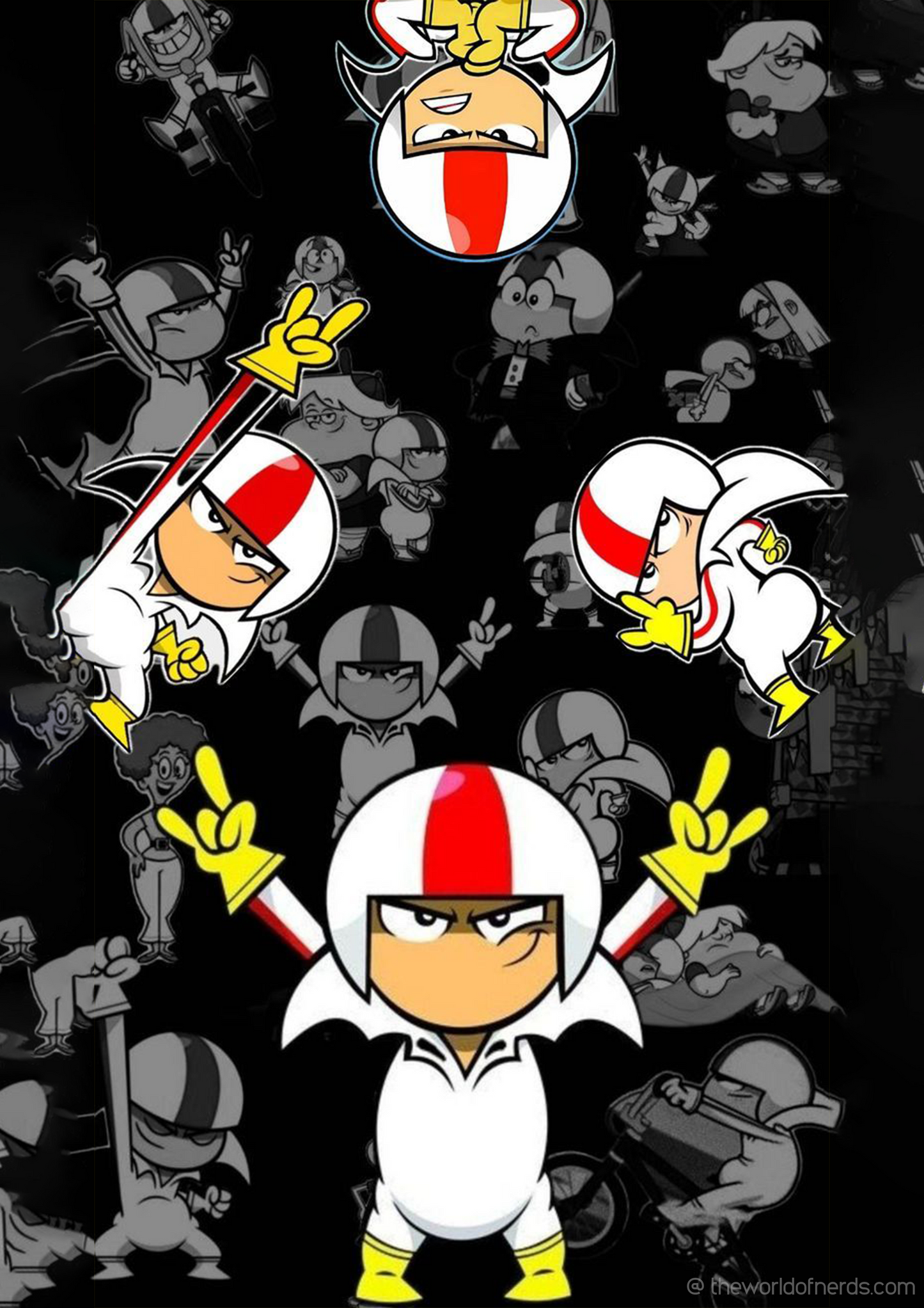 Fearless Stunt Hero A3+ HD Cartoon Wall Poster - The World Of Nerds