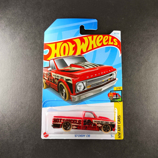 67 Chevy C10 Hot Wheels Diecast Model for Collectors and Enthusiasts