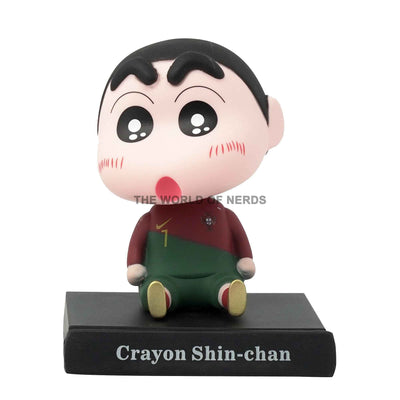 SHIN CHAN IN JERSEY BOBBLEHEAD - Collectible Shin Chan Bobblehead Figurine