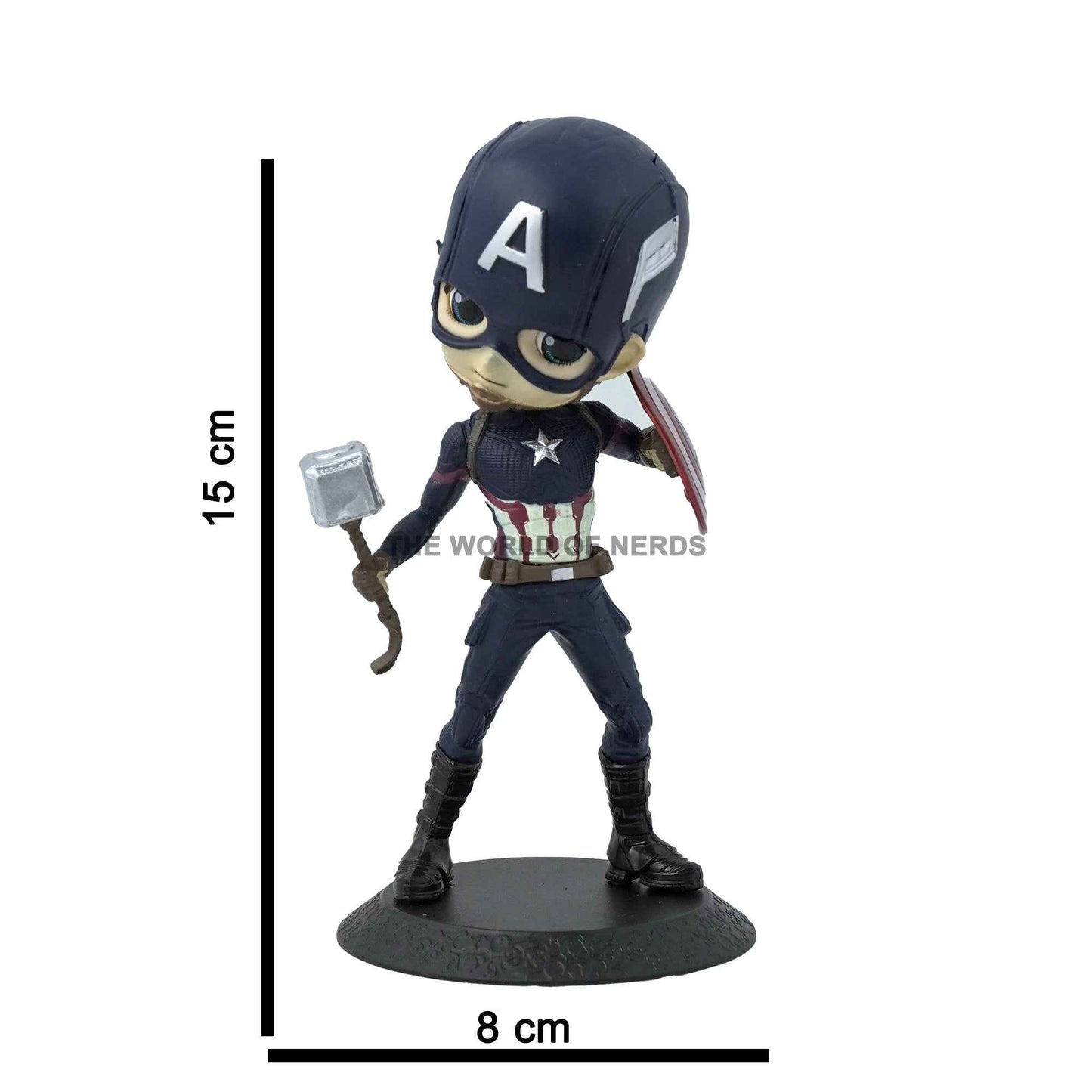 Captain America Mjolnir Q Posket Figure
