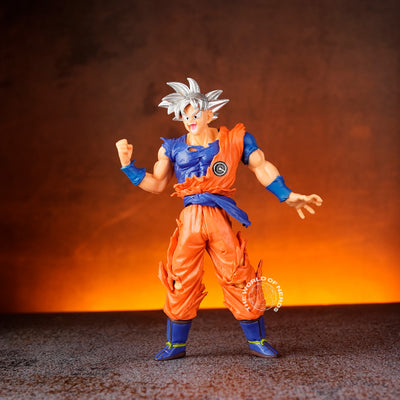 Dragon Ball Goku Action Figure with Silver Hair - Collectible