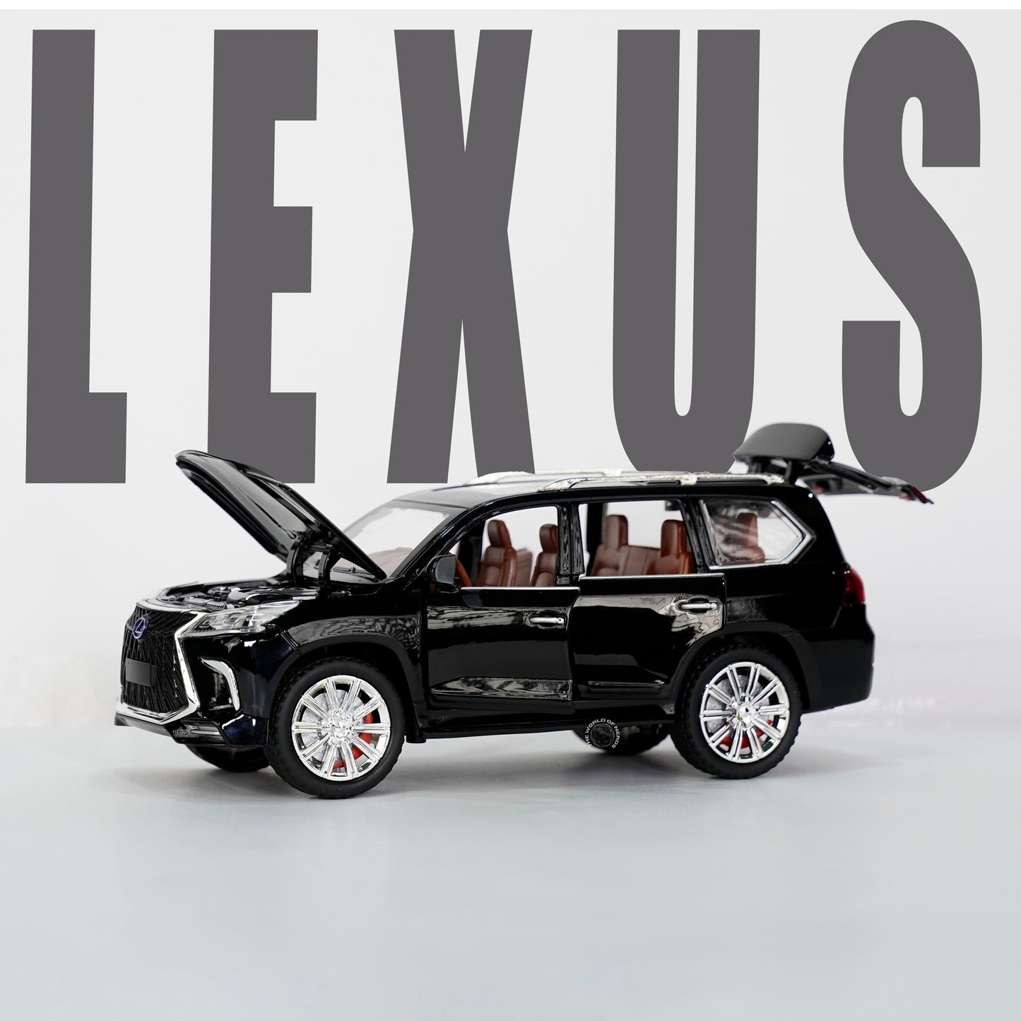 BLACK-LEXUS LX570 SCALE - 1:24