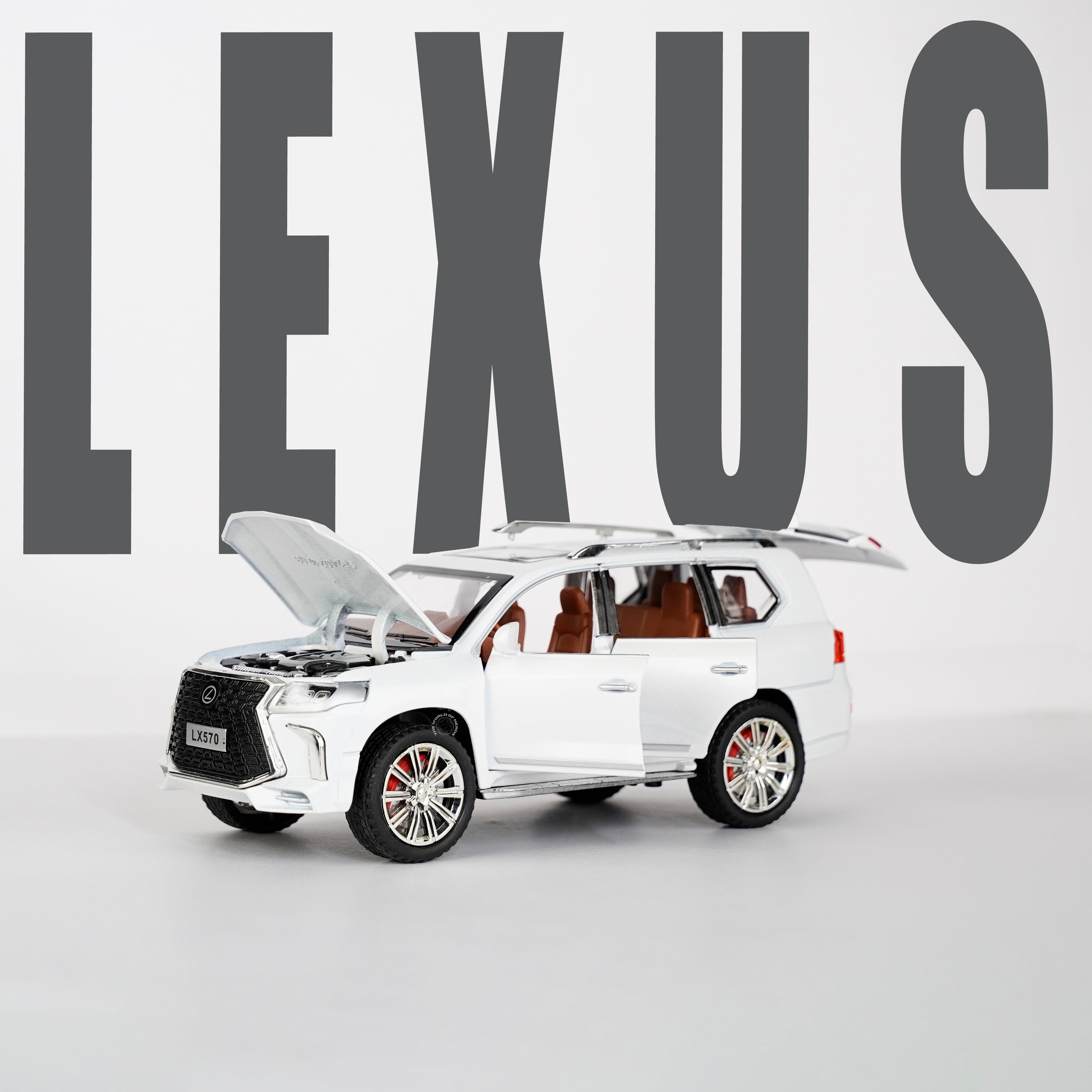 WHITE-LEXUS LX570 SCALE - 1:24 D2 – The World Of Nerds