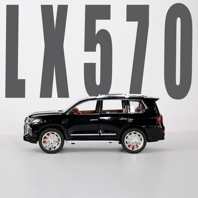BLACK LEXUS LX570 SCALE MODEL - 1:24 D2 - 2
