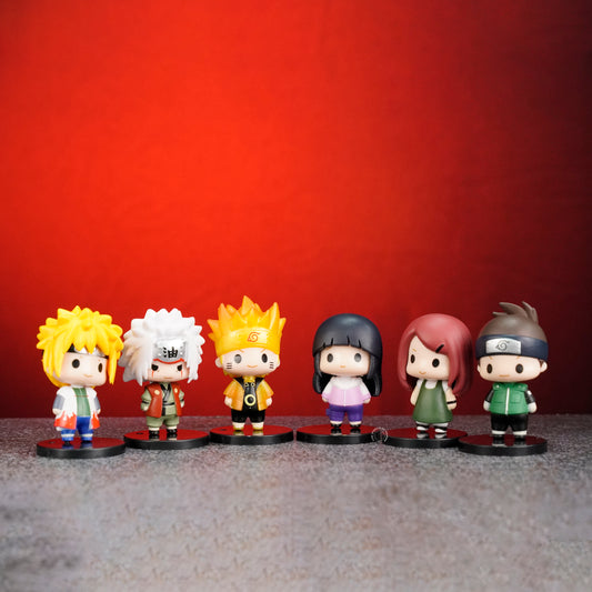D1-NARUTO SET OF 6 ACTION FIGURE