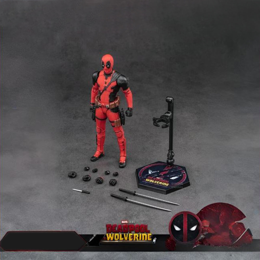 Deadpool: Dramatic Samurai Pose Before Chaos